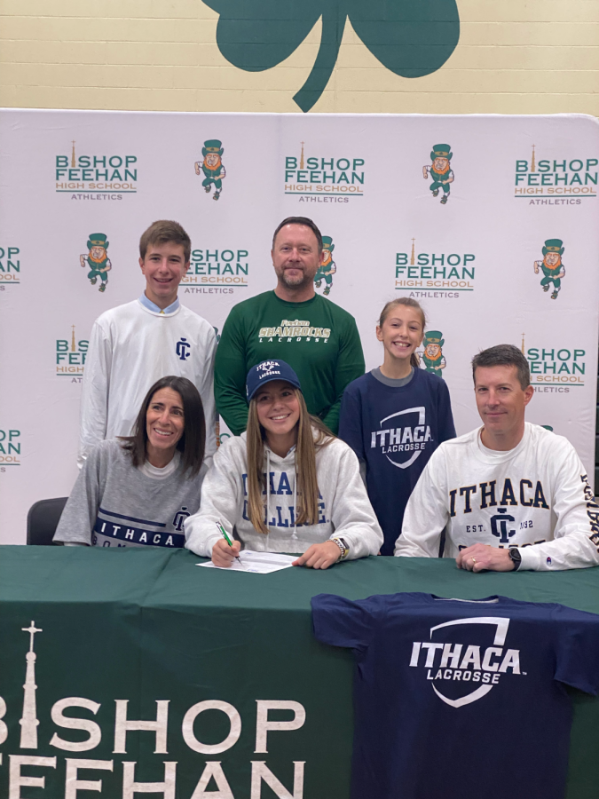 Attacker Sydney Smith, also a member of our girls soccer team, has committed to Ithaca College for lacrosse. 