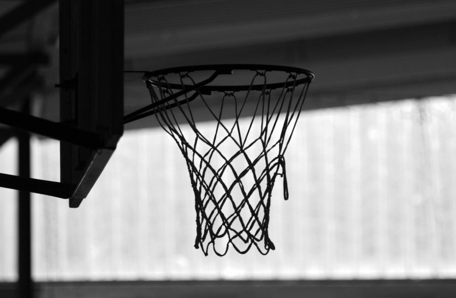 A basketball hoop.