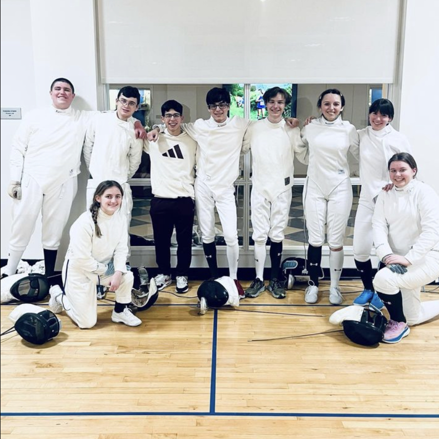 The Epee team after their win this past Wednesday, January 24th, against Dana Hall and St. John’s. 