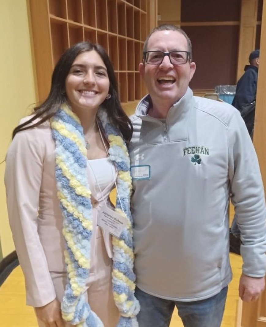 Adrianna DaRosa (‘25) and Mr. Walsh at this springs SEMASC after Adrianna’s election as SEMASC Vice President for the 2024-25 school year. 