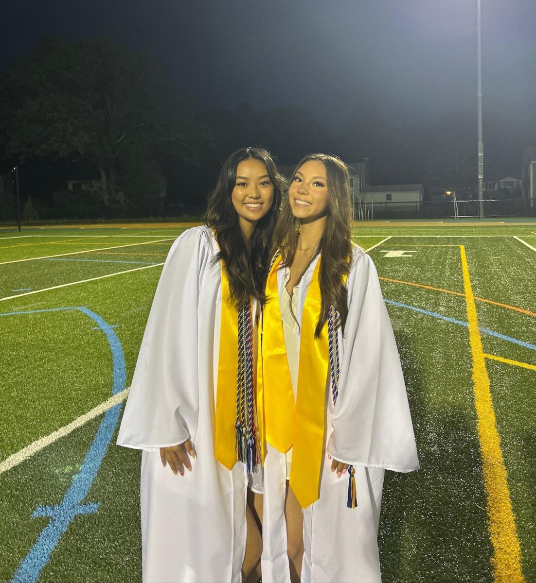 Picture of Katherine Zhang (left) and Fiona McCally (right) taken by Maria Pallapotula