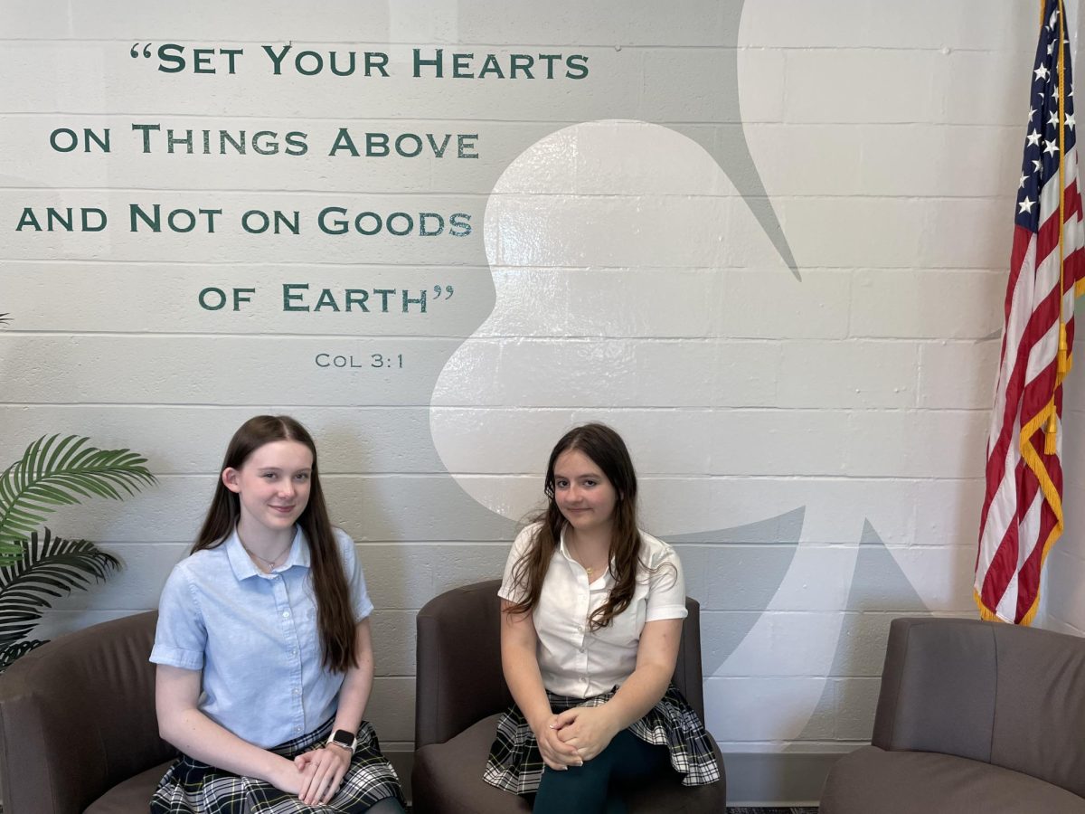 The new co-editors-in-chief for 2026-2027, Ellie Lash and Addie Sullivan.